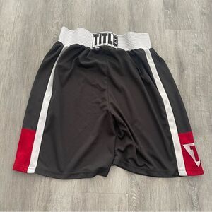 Title Boxing Black Athletic Shorts